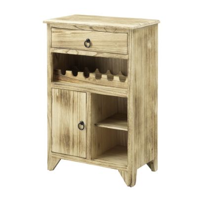 Picture of Coast to Coast 24inW Wine Cabinet, Boardwalk Brown