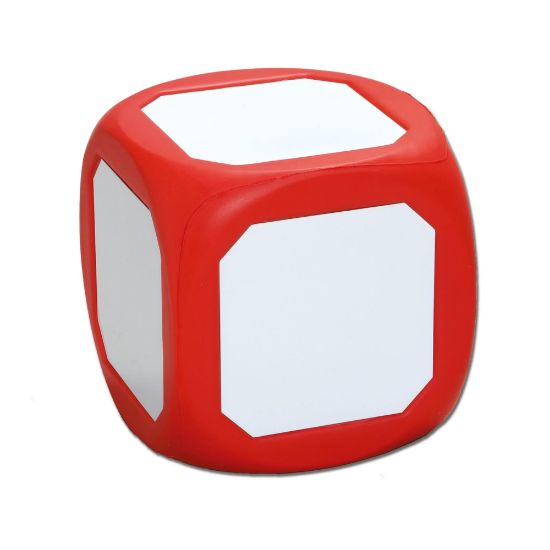 Picture of Learning Advantage Magnetic Write-On/Wipe-Off Die, 4 1/2in x 4 1/2in, Grades K-5, Red/White