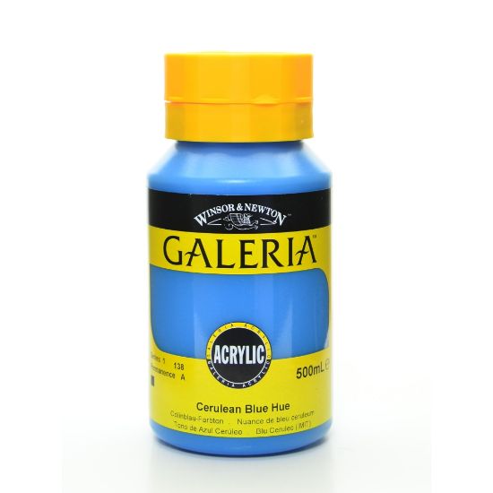 Picture of Winsor & Newton Galeria Flow Formula Acrylic Colors, 500 mL, Cerulean Blue Hue, 138