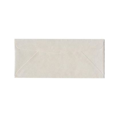 Picture of JAM Paper # 10 Business Booklet Envelopes, Gummed Seal, Quartz White Stardream Metallic, Pack Of 25