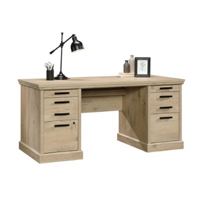 Picture of Sauder Aspen Post 65inW Executive Computer Desk, Prime Oak