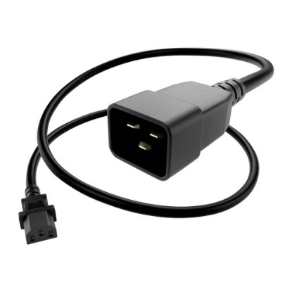 Picture of UNC Group - Power extension cable - power IEC 60320 C13 to IEC 60320 C20 - 250 V - 15 A - 2 ft - black