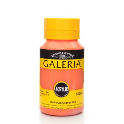 Picture of Winsor & Newton Galeria Flow Formula Acrylic Colors, 500 mL, Cadmium Orange Hue, 90