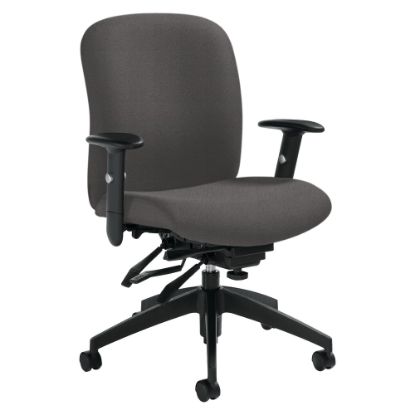 Picture of Global Heavy-Duty Truform Multi-Tilter Adjustable Chair, High-Back, 42inH x 26inW x 25inD, Slate