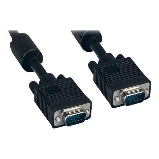 Picture of UNC Group - VGA cable - HD-15 (VGA) (M) to HD-15 (VGA) (M) - 6 ft - molded, thumbscrews - black