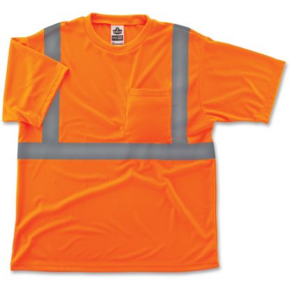 Picture of Ergodyne GloWear 8289 Type R Class 2 T-Shirt, X-Large, Reflective Orange