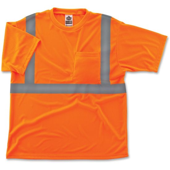 Picture of Ergodyne GloWear 8289 Type R Class 2 T-Shirt, X-Large, Reflective Orange