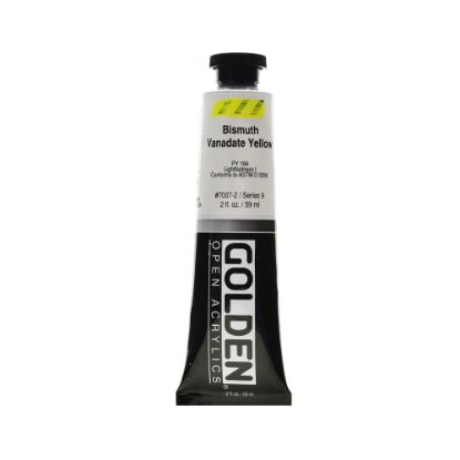 Picture of Golden OPEN Acrylic Paint, 2 Oz Tube, Bismuth Vanadate Yellow