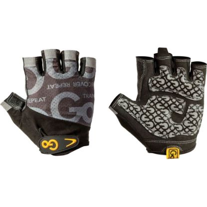 Picture of GoFit Mens Pro Trainer Gloves (Medium) - Medium Size - Synthetic Leather Palm, Silicone Grip, Jersey Back