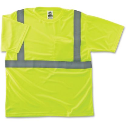 Picture of Ergodyne GloWear 8289 Type R Class 2 T-Shirt, X-Large, Reflective Lime