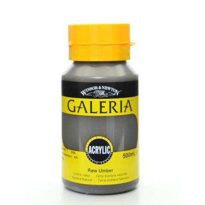 Picture of Winsor & Newton Galeria Flow Formula Acrylic Colors, 500 mL, Raw Umber, 554