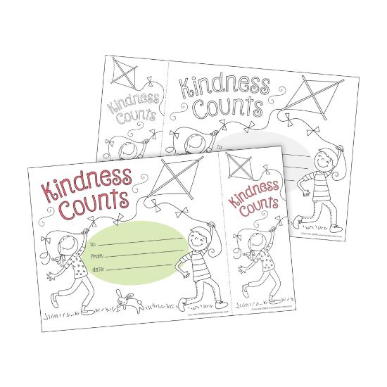 Picture of Barker Creek Color Me! Awards And Bookmarks Set, Kindness Counts