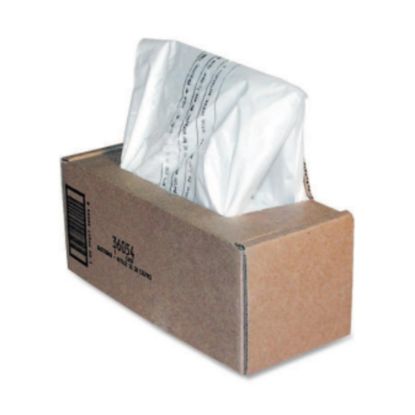 Picture of Fellowes Powershred Waste Bags, 36054, Clear, Carton Of 50 Bags