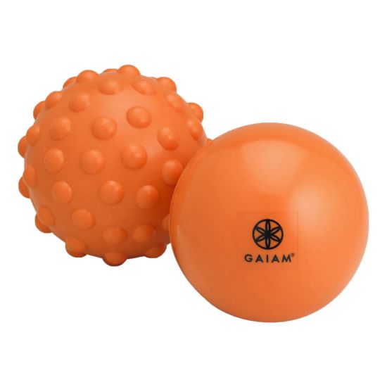 Picture of Gaiam Restore Hot & Cold 2-Piece Massage Kit, Orange