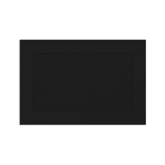 Picture of LUX #6 1/2 Full-Face Window Envelopes, Middle Window, Gummed Seal, Midnight Black, Pack Of 1,000