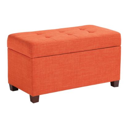 Picture of Office Star Metro Storage Ottoman, Tangerine