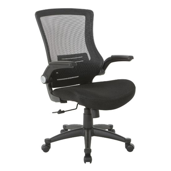 Picture of Office Star WorkSmart Manager Chair, Black/Silver