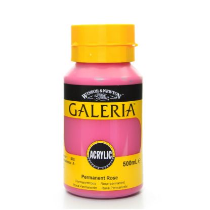 Picture of Winsor & Newton Galeria Flow Formula Acrylic Colors, 500 mL, Permanent Rose, 502