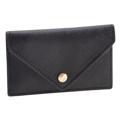 Picture of Realspace Faux Leather Business Card Holder, Black