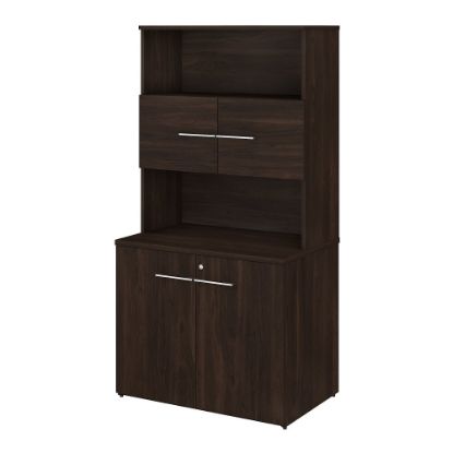 Picture of Bush Business Furniture Office 500 36inW Tall Storage Cabinet With Doors And Shelves, Black Walnut, Standard Delivery