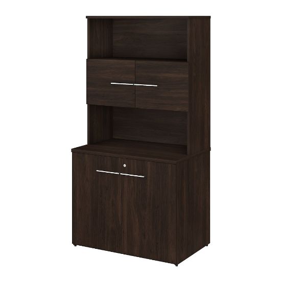 Picture of Bush Business Furniture Office 500 36inW Tall Storage Cabinet With Doors And Shelves, Black Walnut, Standard Delivery