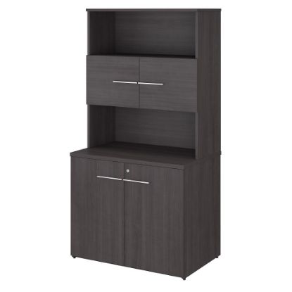 Picture of Bush Business Furniture Office 500 36inW Tall Storage Cabinet With Doors And Shelves, Storm Gray, Standard Delivery