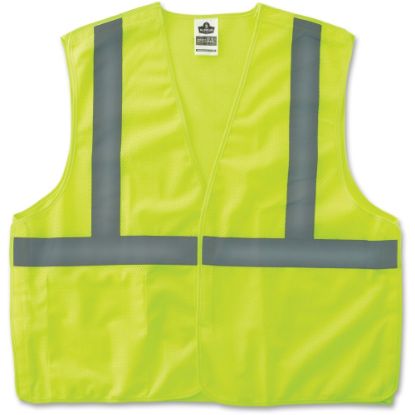 Picture of Ergodyne GloWear Safety Vest, 8215BA Econo Breakaway Mesh Type-R Class 2, Large/X-Large, Lime