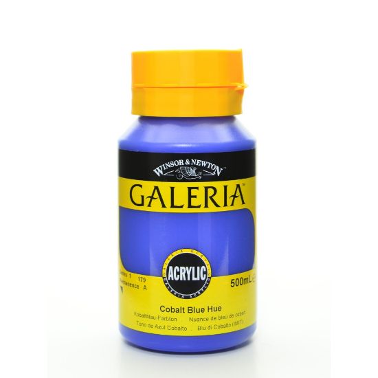 Picture of Winsor & Newton Galeria Flow Formula Acrylic Colors, 500 mL, Cobalt Blue Hue, 179