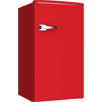 Picture of Avanti Retro Compact Refrigerator, 1-Door, 3.1 Cu Ft, 33inH x 18inW x 18inD, Red