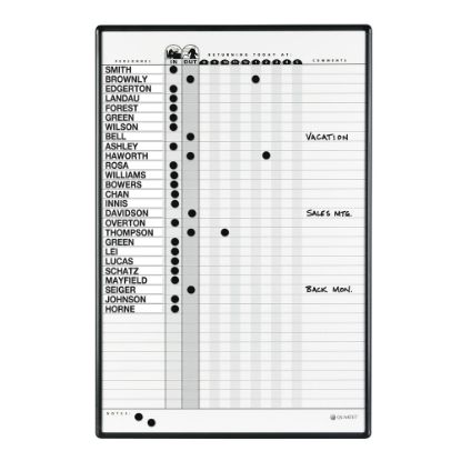 Picture of Quartet Classic DuraMax Magnetic Dry-Erase In/Out Board, 24in x 36in, Aluminum Frame With Black Finish