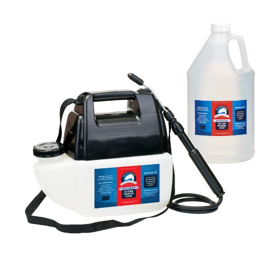 Picture of Bare Ground Liquid De-Icer, Calcium Chloride With Battery-Operated Spray, 1 Gallon