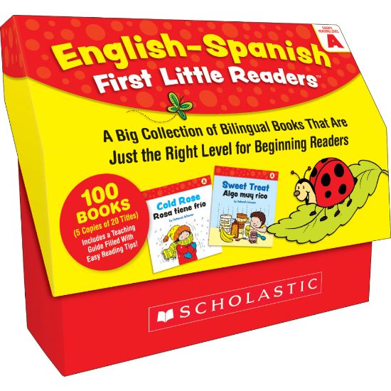 Picture of Scholastic Teacher Resources English-Spanish First Little Readers: Guided Reading Level A, Grades Pre-K To 2nd, Set Of 100 Books