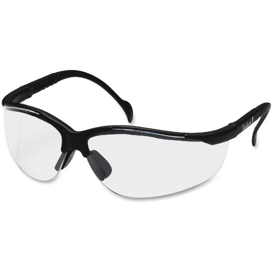 Picture of ProGuard 830 Series Style Line Safety Eyewear - Ultraviolet Protection - Polycarbonate - Clear, Black - Lightweight, Adjustable Temple, Comfortable - 144 / Carton