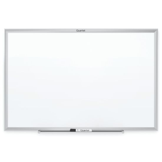 Picture of Quartet Classic Total Erase Non-Magnetic Melamine Dry-Erase Whiteboard, 48in x 36in, Aluminum Frame With Silver Finish