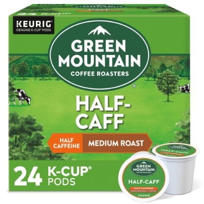 Picture of Green Mountain Coffee Single-Serve Coffee K-Cup Pods, Half-Caff, Carton Of 24