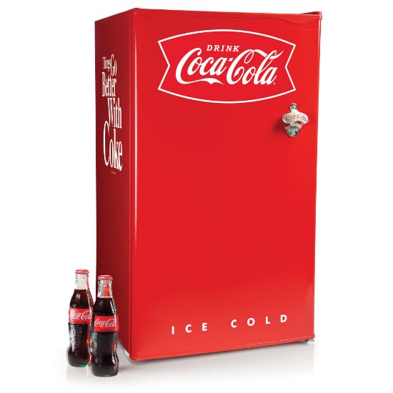 Picture of Coca-Cola 3.2 Cu. Ft. Refrigerator With Freezer, Red