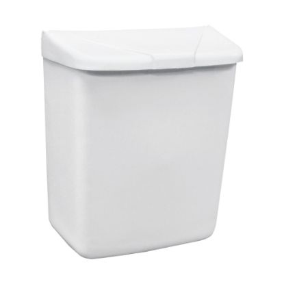 Picture of Hospeco Feminine Hygiene Waste Receptacle - ABS Plastic - White - 1 Each