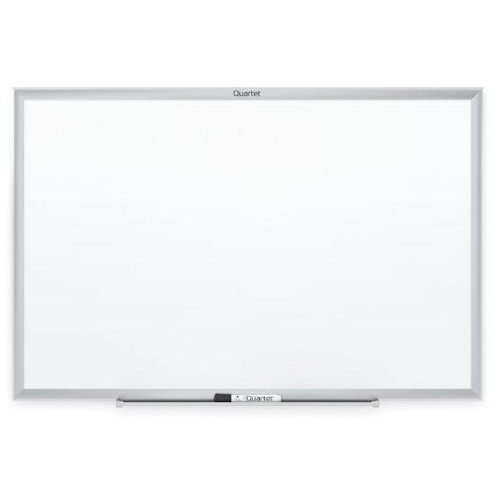 Picture of Quartet Classic Total Erase Non-Magnetic Melamine Dry-Erase Whiteboard, 48in x 96in, Aluminum Frame With Silver Finish