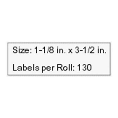 Picture of Seiko Direct Thermal Address Labels, SKPSLP1RLB, Rectangle, 3 1/2inW x 2 1/8inL, White, Roll of 1,000 Labels