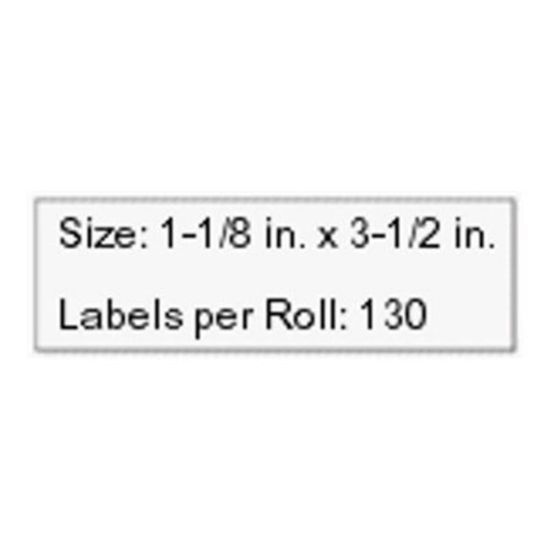 Picture of Seiko Direct Thermal Address Labels, SKPSLP1RLB, Rectangle, 3 1/2inW x 2 1/8inL, White, Roll of 1,000 Labels