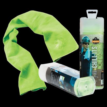 Picture of Ergodyne Chill-Its 6602  Hi-Vis Lime Evaporative Cooling Towel