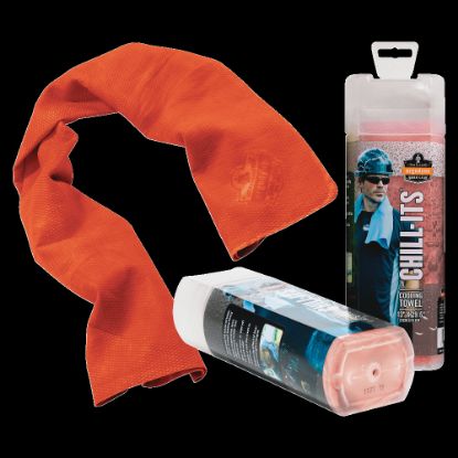 Picture of Ergodyne Chill-Its 6602  Orange Evaporative Cooling Towel