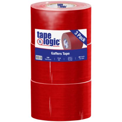 Picture of Tape Logic Gaffers Tape, 4in x 60 Yd., 11 Mil, Red, Case Of 3 Rolls