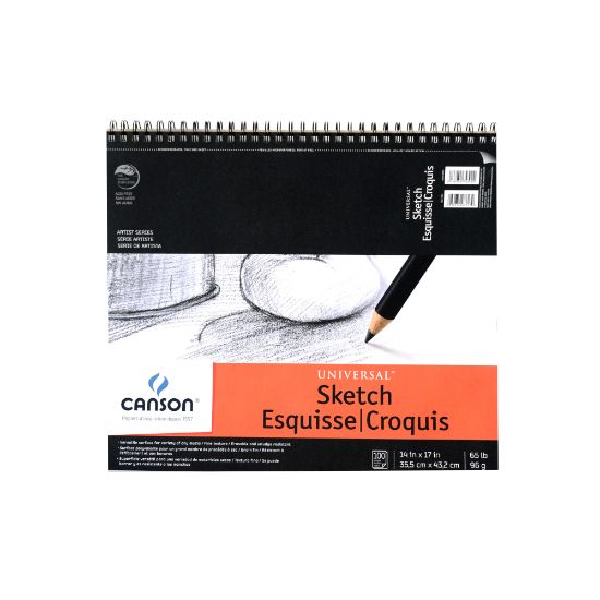 Picture of Canson Universal Heavyweight Sketch Pad, 14in x 17in, 100 Sheets Per Pad