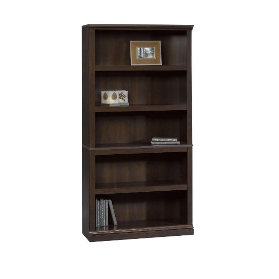 Picture of Sauder Select 70inH 5-Shelf Bookcase, Cinnamon Cherry