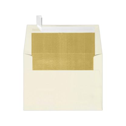 Picture of LUX Invitation Envelopes, A6, Peel & Press Closure, Gold/Natural, Pack Of 1,000