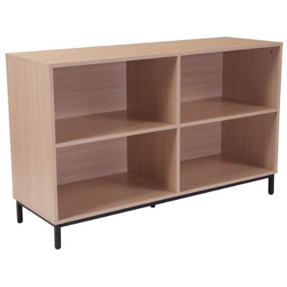 Picture of Flash Furniture 30inH 4-Shelf Open Bookcase, Oak