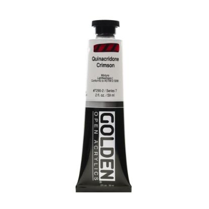 Picture of Golden OPEN Acrylic Paint, 2 Oz Tube, Quinacridone Crimson