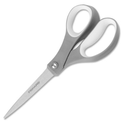 Picture of Fiskars Softgrip Scissors, 8in, Pointed, Gray