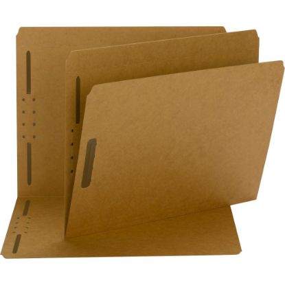 Picture of Smead Fastener Folders, 2 Fasteners, Letter Size, Straight-Cut Tab, Kraft, Box Of 50